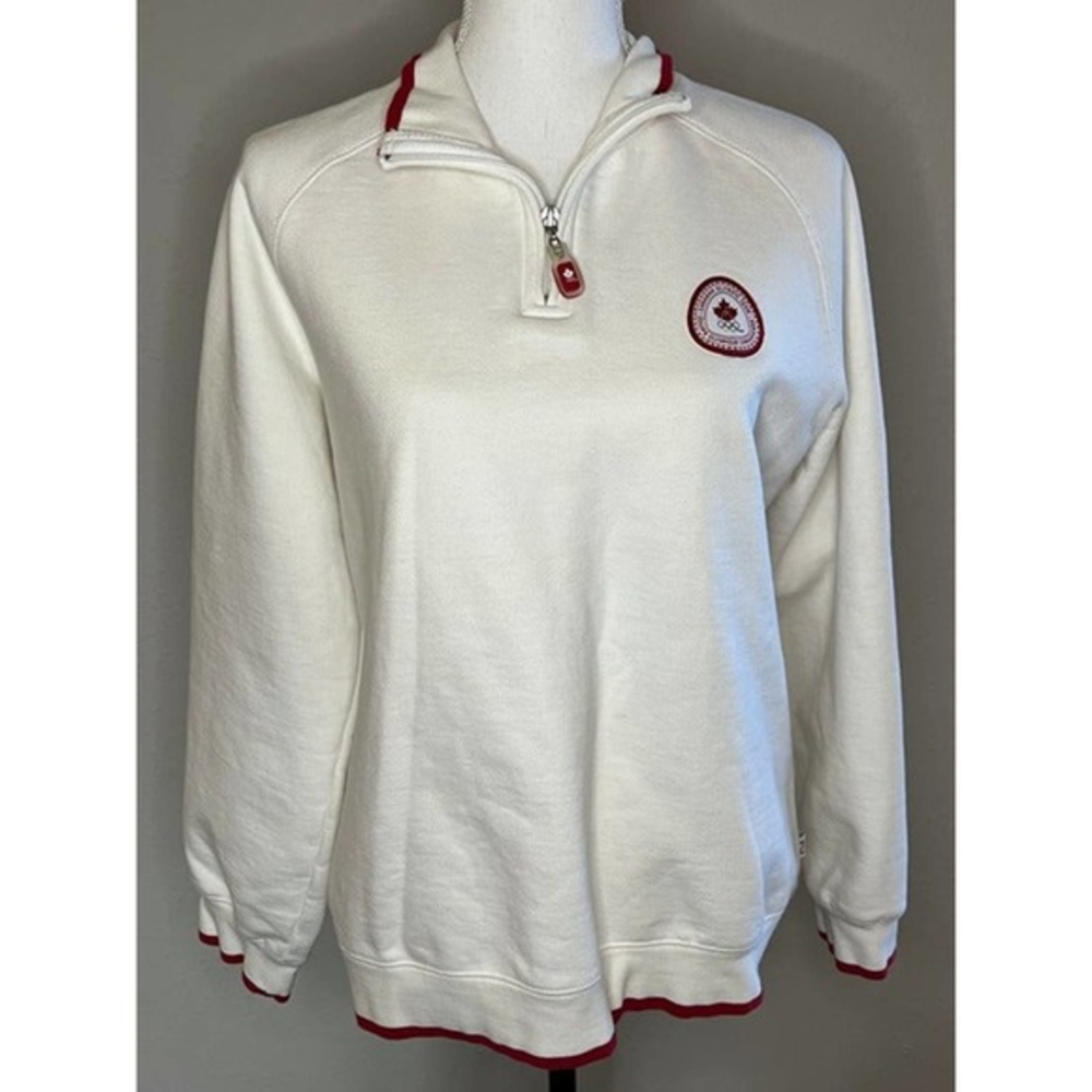 Canadian Olympic Team HBC 2006 1/4 Zip‎ Pull Over Sweatshirt Size XL